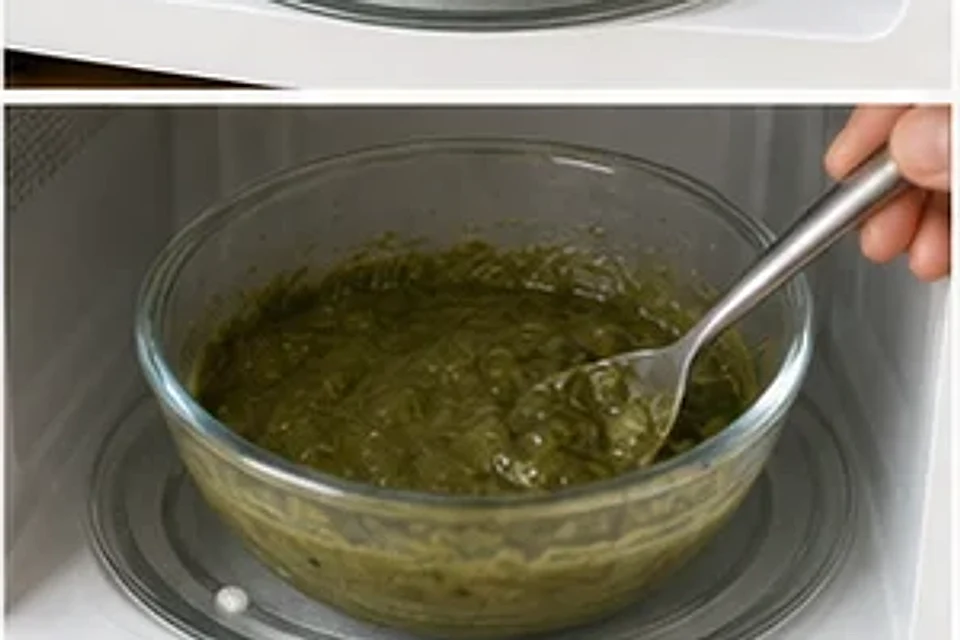 豆腐布朗尼抹茶版 第3步操作图