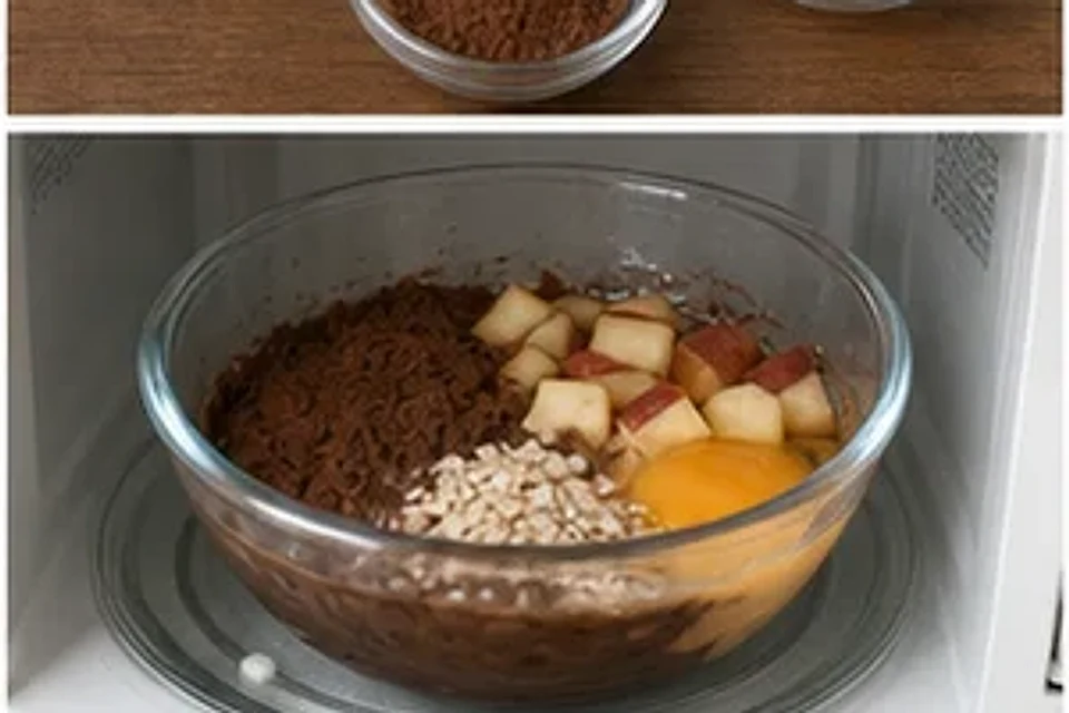 苹果肉桂杯子糕可可版 第2步操作图