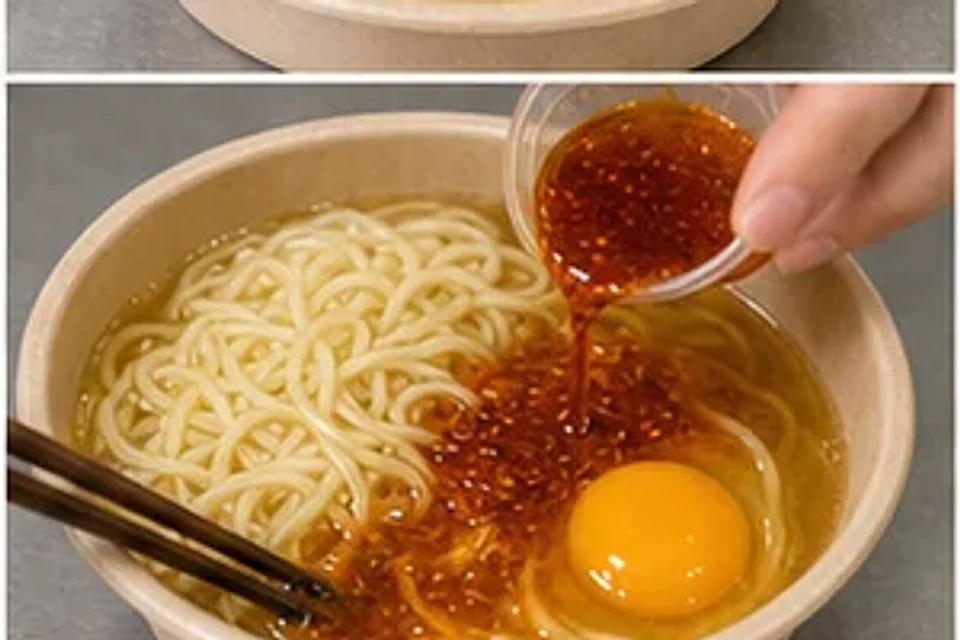 火锅店隐藏鸡蛋面原汤碗香辣版 第3步操作图