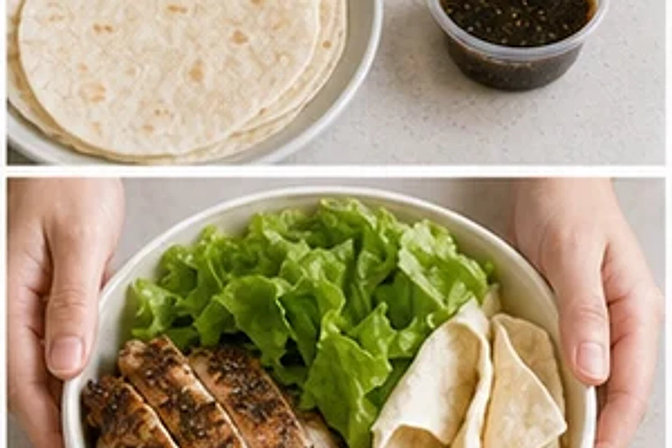 超市熟食隐藏烤鸡蔬菜卷黑椒版 第2步操作图