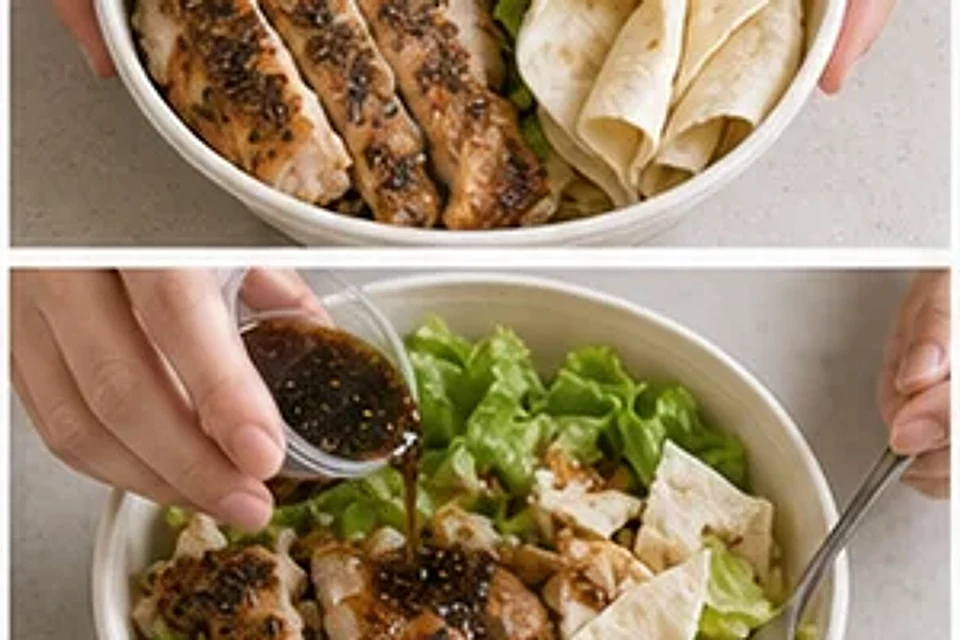 超市熟食隐藏烤鸡蔬菜卷黑椒版 第3步操作图