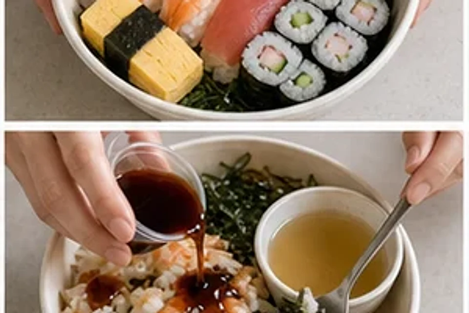 超市熟食隐藏寿司茶泡饭照烧版 第3步操作图