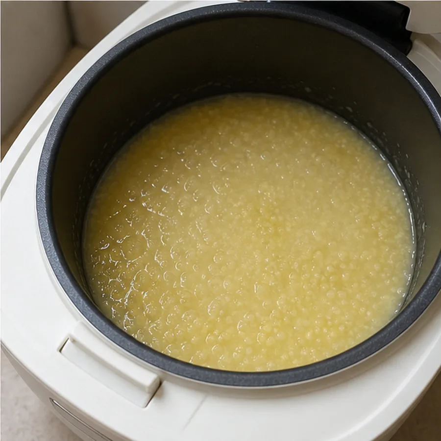 电饭煲小米粥 第3步操作图