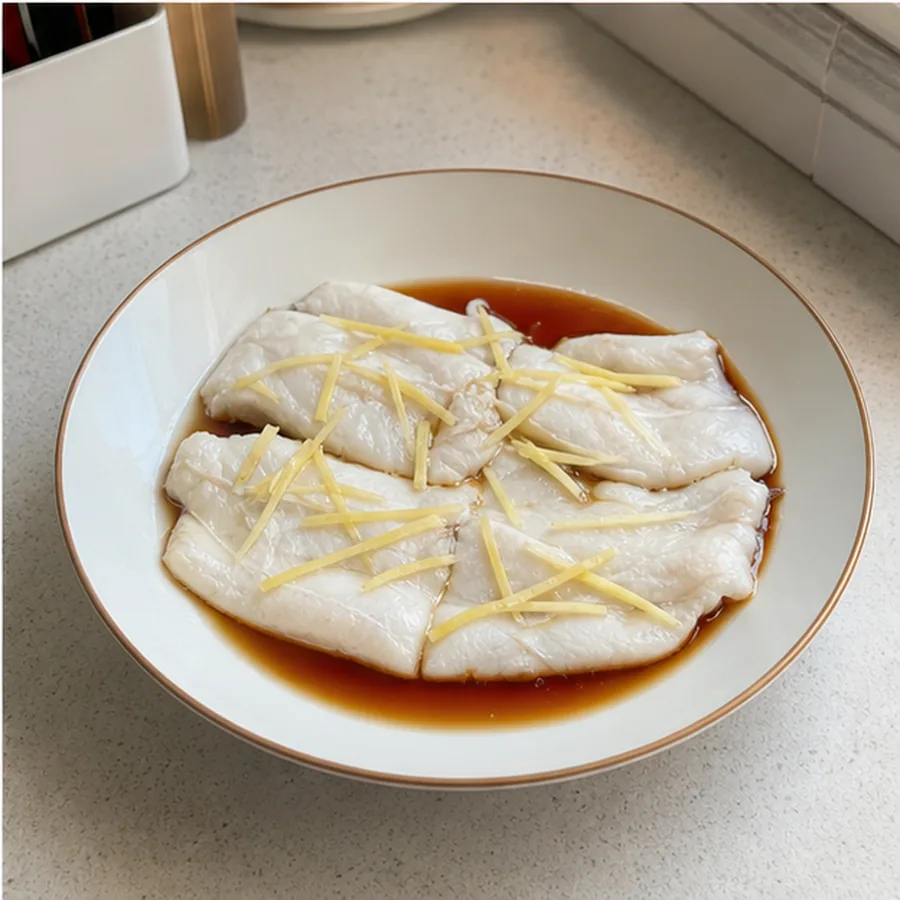 微波豉油蒸鱼 第3步操作图